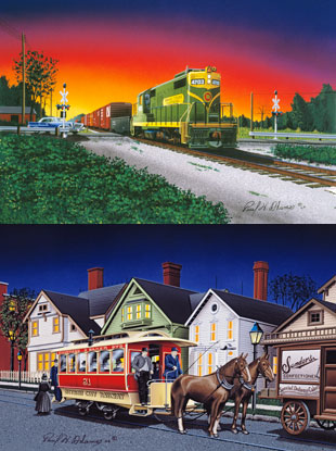 train old-fashion art